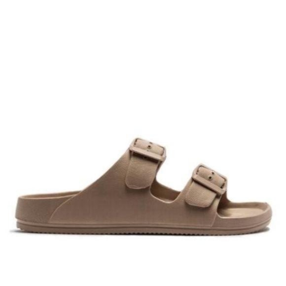 Lightweight Double Buckle Sandals – Taupe - Picture 4 of 5